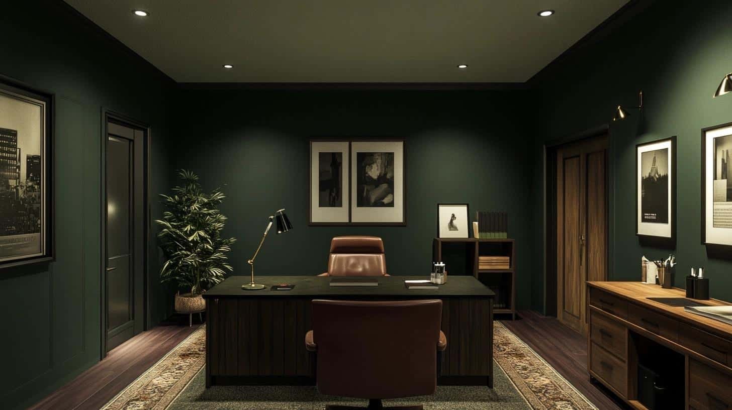 21 Unique Wall Trim Concepts for a Stylish Home Office with Light Tones and Dark Accents!