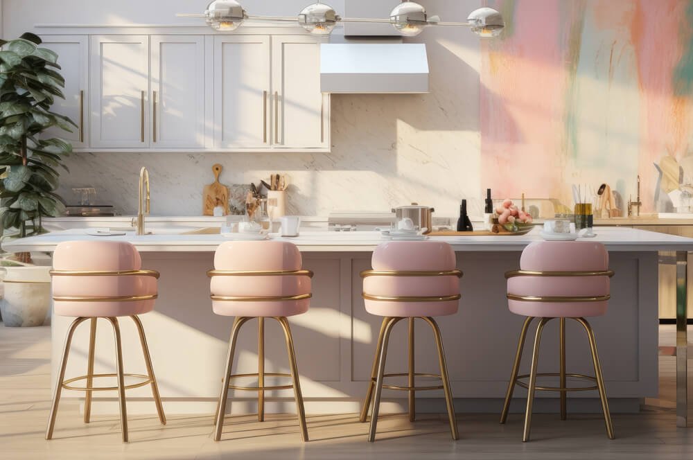 How to Add Feminine Charm to a Classic Kitchen with Pink Kitchen Decor Ideas