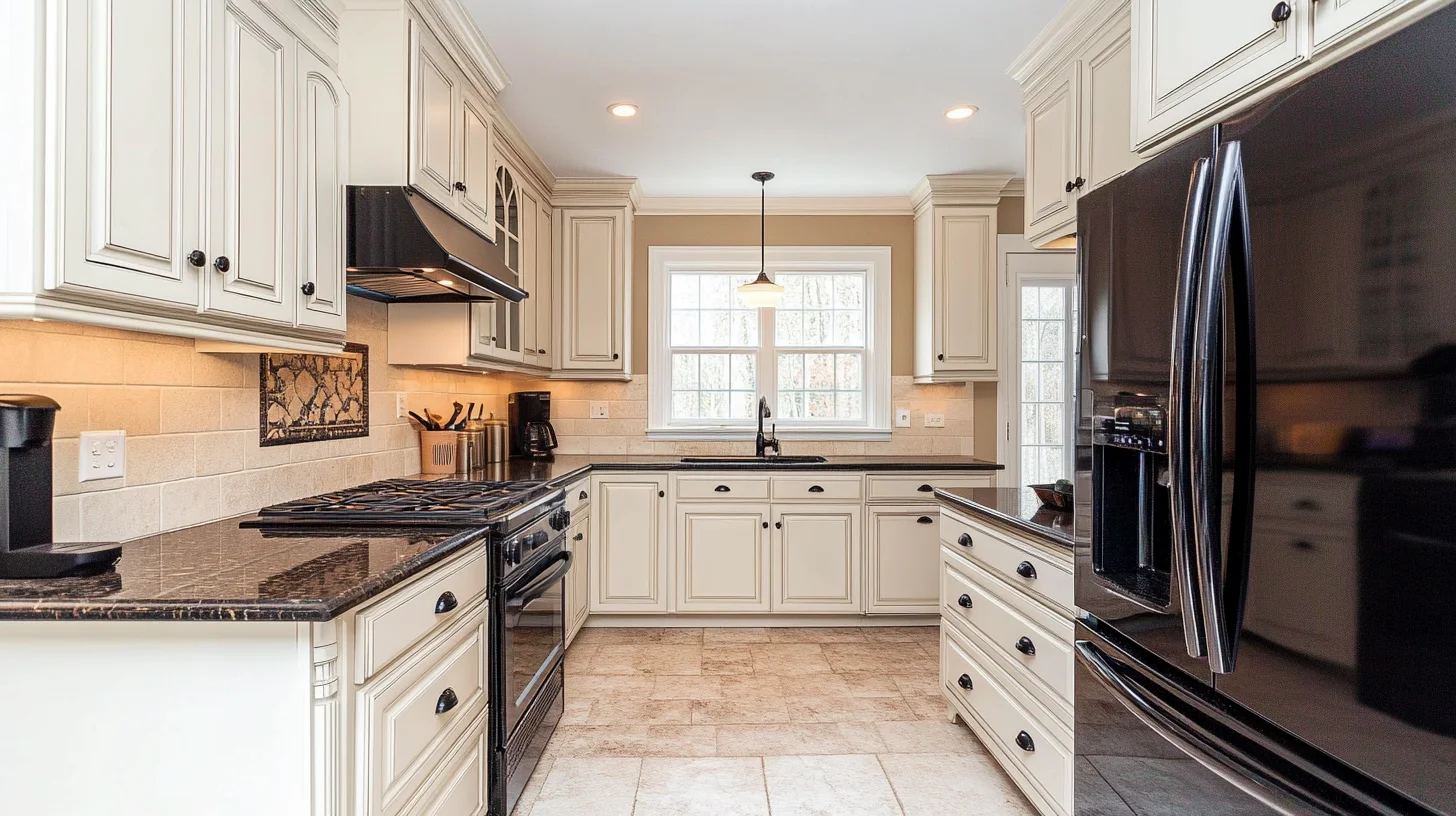 Dramatic Flair: 16 Color Palettes That Make Black Countertops the Star of Your Kitchen!